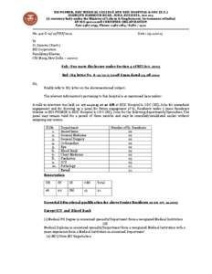 ESI-PGIMSR,, ESIC MEDICAL COLLEGE AND ESIC HOSPITAL & ODC (E.Z.) DIAMOND HARBOUR ROAD, JOKA, KOLKATA, [removed]A statutory body under the Ministry of Labour & Employment, Government of India) AN ISO 9001:2008 CERTIFIED O