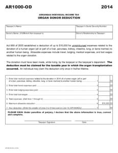 AR1000-OD[removed]CLICK HERE TO CLEAR FORM ARKANSAS INDIVIDUAL INCOME TAX