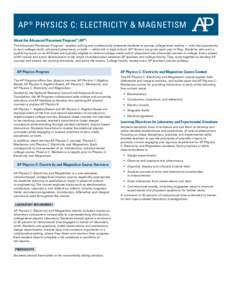 Advanced Placement Physics C: Mechanics / Advanced Placement Physics B / Advanced Placement Physics / Graphing calculator / Advanced Placement exams / Advanced Placement / Career Center / Science/Engineering Specialized Learning Center / Education / Gifted education / Advanced Placement Physics C: Electricity and Magnetism