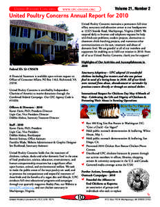 United Poultry Concerns  www.upc-online.org Volume 21, Number 2