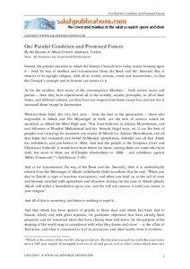 Our Painful Condition and Promised Future  CAF020007 @ WWW.SALAFIPUBLICATIONS.COM