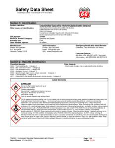 Safety Data Sheet According to OSHA HCS[removed]CFR[removed]Section 1: Identification Product Identifier: