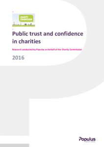 _  _ Public trust and confidence in charities