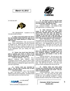 Microsoft Word - Colorado_NCAA Tournament Quotes.doc