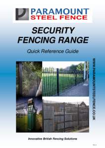 SECURITY FENCING RANGE Quick Reference Guide