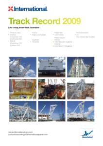 Track Record 2009 Lake Lindsay, Bowen Basin, Queensland 	 Products Used: •	 External: 	 Interprime® 198 	 Interthane® 990