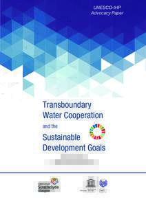 Microsoft Word - Transboundary Water Cooperation and the SDGs