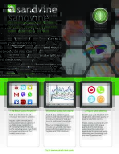 Get to know your subscribers and your network, so you can make informed decisions Business Intelligence