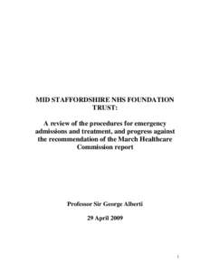 MID STAFFORDSHIRE NHS FOUNDATION TRUST