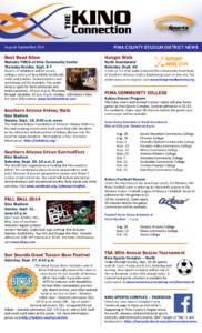 PIMA COUNTY STADIUM DISTRICT NEWS  August-September 2014 Best Bead Show