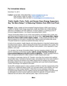 United States / Air pollution in the United States / Navajo Generating Station / Navajo Nation / Grand Canyon / Clean Air Act / Air pollution / Coal / Fossil-fuel power station / Geography of Arizona / Arizona / Climate change in the United States