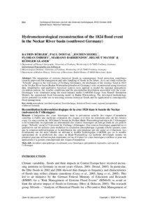 864  Hydrological Sciences–Journal–des Sciences Hydrologiques, 51(5) October 2006