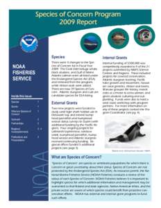 Species of Concern Program 2009 Report NOAA FISHERIES SERVICE