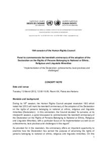 HAUT-­‐COMMISSARIAT	
  AUX	
  DROITS	
  DE	
  L’HOMME	
  •	
  OFFICE	
  OF	
  THE	
  HIGH	
  COMMISSIONER	
  FOR	
  HUMAN	
  RIGHTS	
   PALAIS	
  DES	
  NATIONS	
  •	
  1211	
  GENEVA	
  10,	