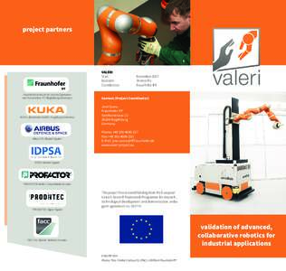 project partners  6 VALERI Start: Duration: