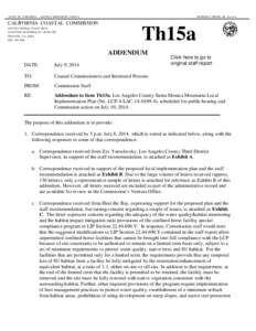 California Coastal Commission Staff Report and Recommendation Regarding Local Implementation Plan No. LCP-4-LAC[removed]Santa Monica Mountains, Los Angeles County)