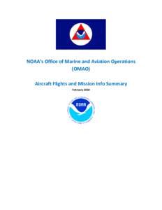 OMAO Aircraft Mission Summary - February 2018