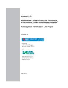 Microsoft Word - G_GW_Framework SPCC plan_5_17_12(Rev 1)