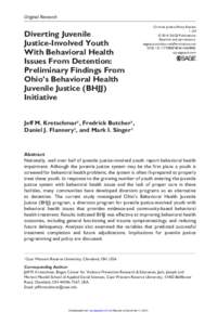 research-article2014 CJPXXX10.1177/0887403414560885Criminal Justice Policy ReviewKretschmar et al.  Original Research