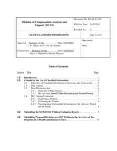 The Use of Exposure Modeling in the Completion of Dose Reconstructions Under the Energy Employees Occupational Illness Compensation Program Act