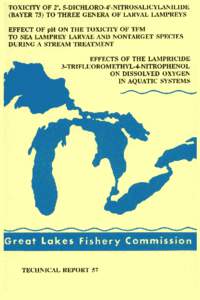 Fisheries science / Pesticides / Lampricide / Lampetra / Lamprey / Silver lamprey / TFM / Sea lamprey / European brook lamprey / Fish / Petromyzontidae / Ichthyomyzon
