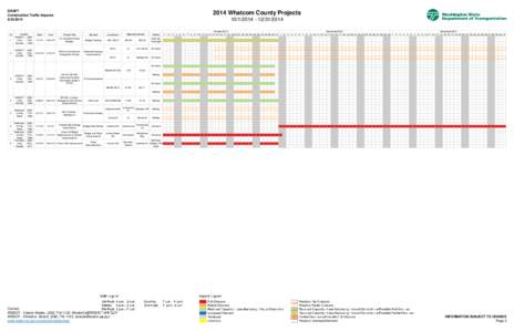 2014 Whatcom County Schedule