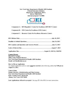 Request for Applications #[removed]: Clinical Education Initiative