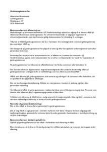 Ordensreglement for Albertslund Kommunes Genbrugsstation HolsbjergvejAlbertslund Bestemmelser om aflevering mv.