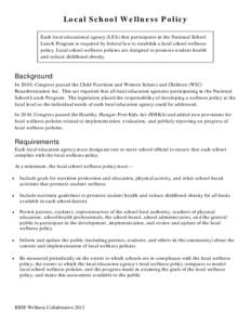 Microsoft Word - Wellness Policy 2004 & 2010