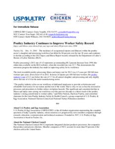 National Chicken Council / Meat / Poultry farming / National Turkey Federation / Domesticated turkey / Chicken / Food and drink / Poultry farming in the United States / U.S. Poultry & Egg Association