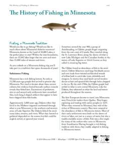 MinnAqua Fishing: Get in the Habitat! The History of Fishing in Minnesota