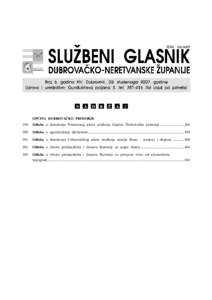 OP]INA DUBROVA^KO PRIMORJE 199. Odluka o dono{enju Prostornog plana ure|enja Op}ine Dubrova~ko primorje............................ [removed].