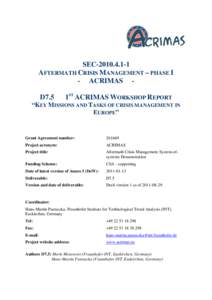 Microsoft Word - DRAFT_D7.5_1st ACRIMAS Workshop Report_2011doc