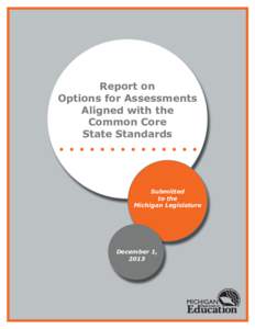 Report on Options for Assessments Aligned with the Common Core State Standards