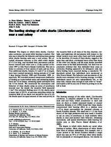 Marine Biology[removed]: 617±636  Ó Springer-Verlag 2001 A. Peter Klimley á Burney J. Le Boeuf Kelly M. Cantara á John E. Richert