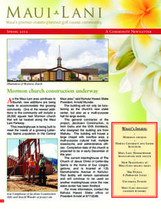 Spring[removed]A Community Newsletter Illustration of Mormon church