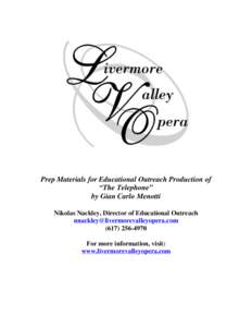 Opera / The Telephone / Gian Carlo Menotti / Giuseppe Verdi / Italian opera / French opera / Classical music / Operas / Music