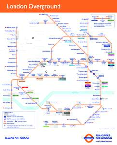 London boroughs / Transport in London / London Overground / Tunnels underneath the River Thames / Croydon / London Rail / Queen Elizabeth Olympic Park / Kensal Green / Bakerloo line / London Borough of Hackney / District line / Transport for London