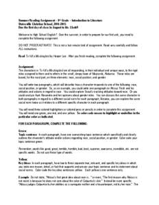 Writing / Pulitzer Prize for Fiction / To Kill a Mockingbird / Paragraph / Topic sentence / Atticus Finch / Reading / Quotation mark / Citation / Linguistics / Literature / Language