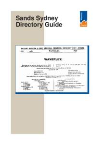 Microsoft Word - Sands Sydney Directory guide for LS website.doc