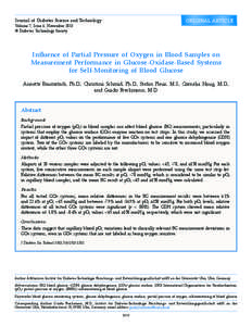 Journal of Diabetes Science and Technology  ORIGINAL ARTICLE Volume 7, Issue 6, November 2013 © Diabetes Technology Society