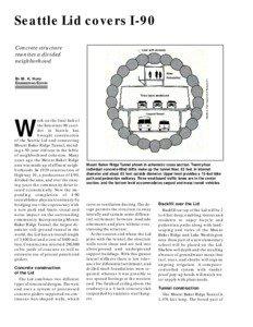 Seattle Lid covers I-90 Concrete structure reunites a divided