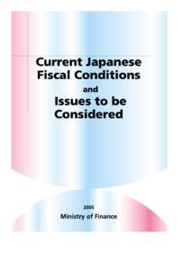 日本の財政.英.[removed]:05 PM ページ 1  日本の財政.英.[removed]:05 PM ページ 3 Table of Contents Ⅰ Current Fiscal Situation