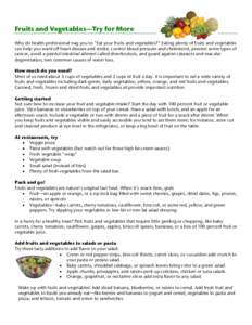 Microsoft Word - Fruits & Vegetables.doc