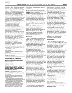 Federal Register / Vol. 79, No[removed]Thursday, July 31, [removed]Notices On June 9, 2014, SolarWorld Industries America, Inc., i.e., Petitioner, timely requested alignment of the deadline for the final CVD determination w