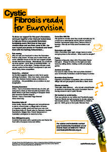 To show our support for this year’s Eurovision, we’ve put together a few tried and tested ideas to help you throw a successful Eurovision fundraising event. We’d love to hear your creative ideas and see them come t