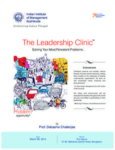 Leadership Clinic venu Blgr 17 Feb 14 E Mgs