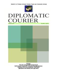 Ministry of Foreign Affairs, Foreign Trade and Consumer Affairs  August, 2011 Volume 2, Issue 2