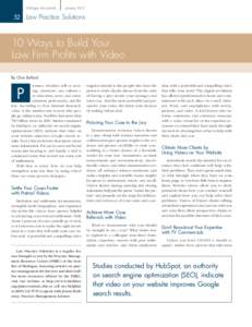 10 Ways to Build Your Law Firm Profits with Video