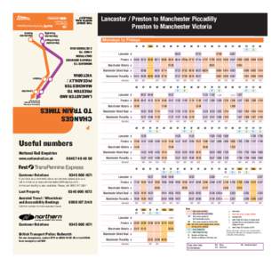 P_MiniTT_MAN-PRE-LAN_19May-02October2015_Layout:56 Page 1  Lancaster / Preston to Manchester Piccadilly Preston to Manchester Victoria Manchester Victoria